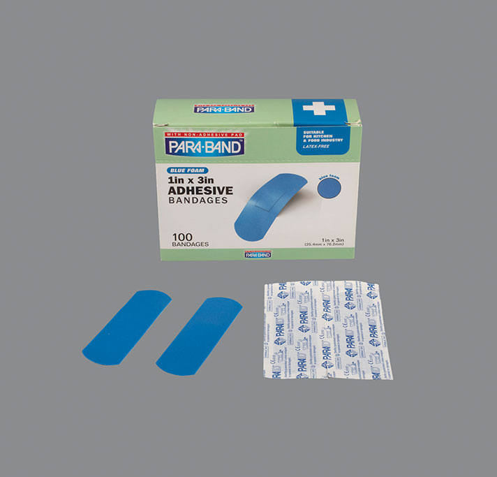 blue fabric bandages