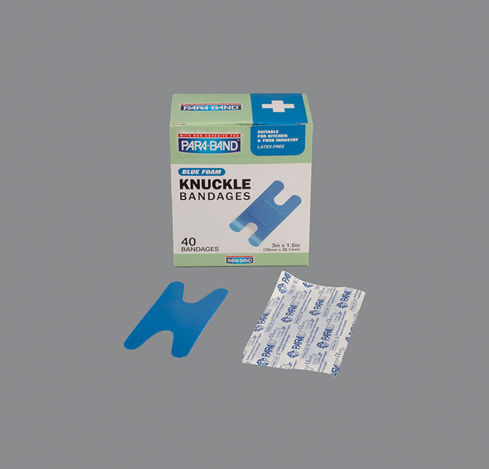 blue metal detectable fabric bandages