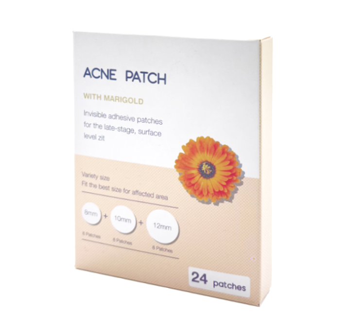 hydrocolloid patches on open acne